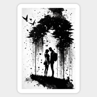 Love Ink Painting Sticker